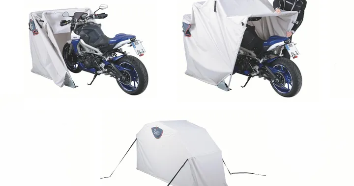 Garage moto pieghevole Acebikes: rifugio versatile