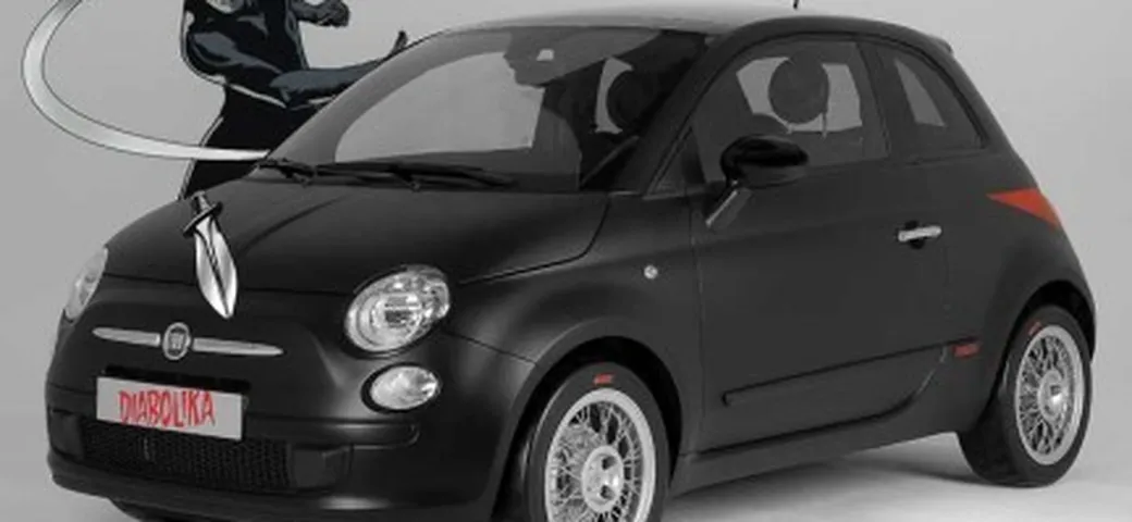 Una Fiat 500 mascherata: StudioTorino presenta la Diabolika