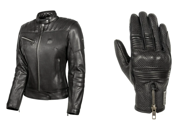 Abbigliamento moto Hevik per la donna in sella