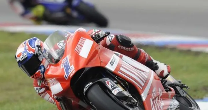 Test MotoGP a Brno day2: Super Stoner, bene Rossi secondo
