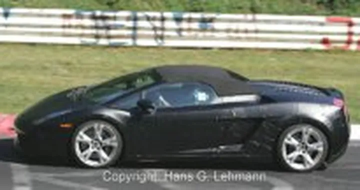 Spy shot Lamborghini Gallardo Roadster