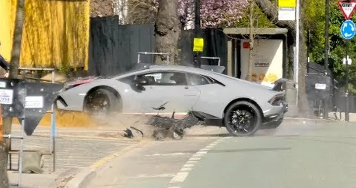 Lamborghini Huracán Performante: incidente in un raduno