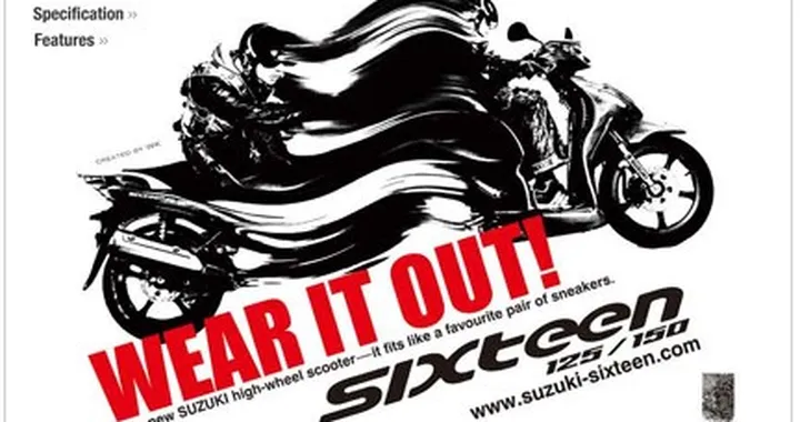 Suzuki SIXteen 125/150, Wear it out!