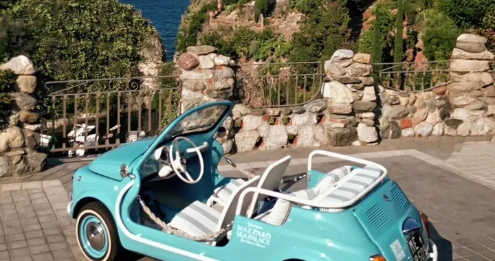 La nuova Fiat 500 Spiaggina sbarca a Taormina: è già un must