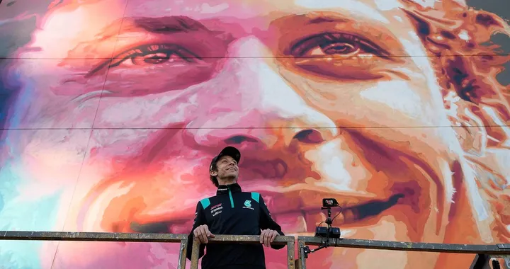 MotoGP, a Valencia un murale per Valentino Rossi