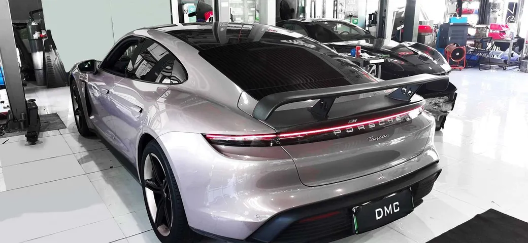 Porsche Taycan by DCM: svelato il kit aerodinamico in stile GT3