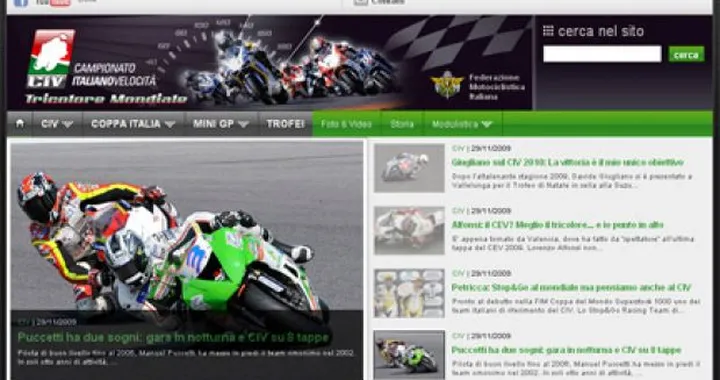 E' online la nuova versione di Civ.tv, sito del Campionato Italiano Velocità