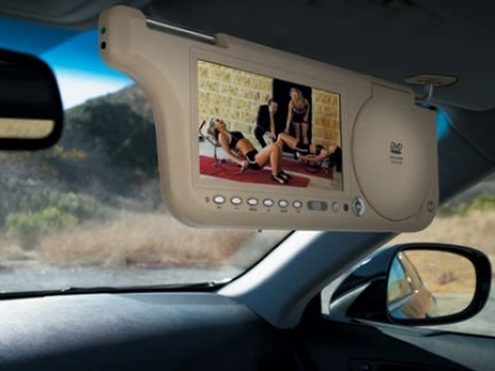 Sun Visor TV/DVD Player