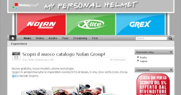 Nuovo catalogo Nolan 2010 sfogliabile online