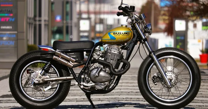 Suzuki GN400 Bobber: la trasformazione in Gold Nickel 400