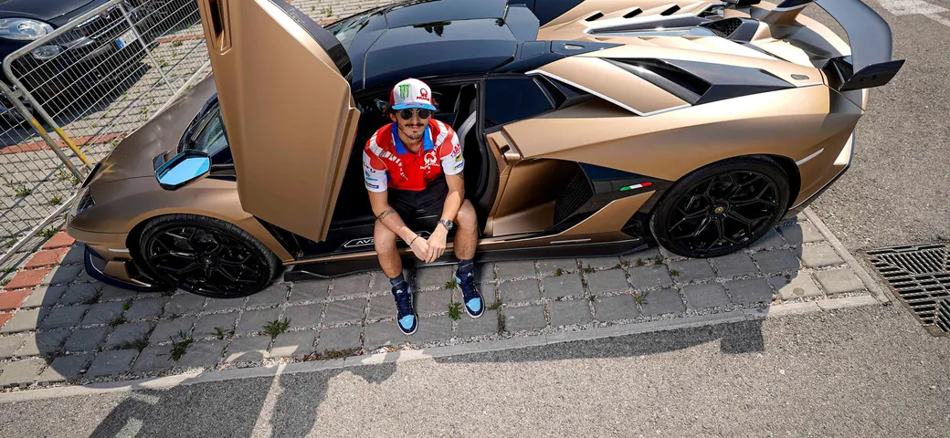 Pecco Bagnaia: una Lamborghini Aventador in regalo per il podio a Misano. Ma c'è il trucco...