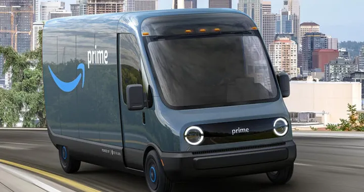 Amazon: già su strada il furgone a zero emissioni prodotto con Rivian
