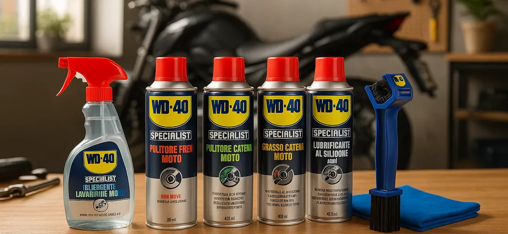 Manutenzione moto: con il kit tutto in uno di WD-40 vai sul sicuro e risparmi