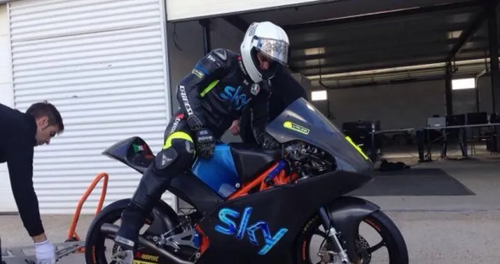 Moto3: Fenati in pista ad Almeria sulla KTM del VR46