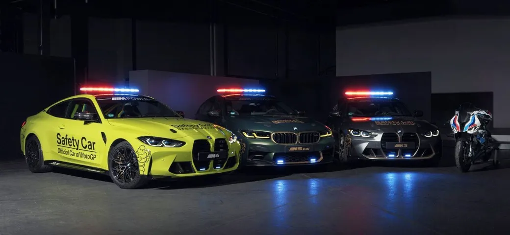 Bmw M3, M4 e M5: ecco le nuove Safety Car della MotoGP