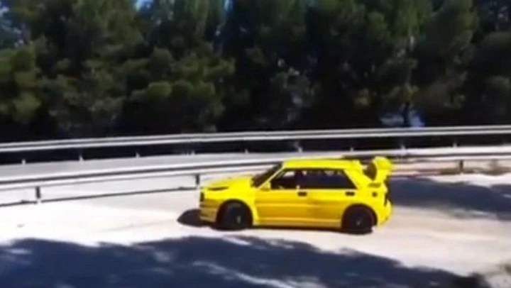 Lancia Delta: Loris Capirossi in drifting