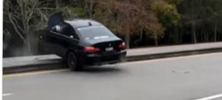BMW serie 3: pericoloso show sulle strade aperte al traffico | Video