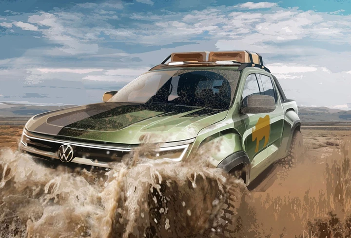 Volkswagen Amarok 2022: i teaser del nuovo pick-up