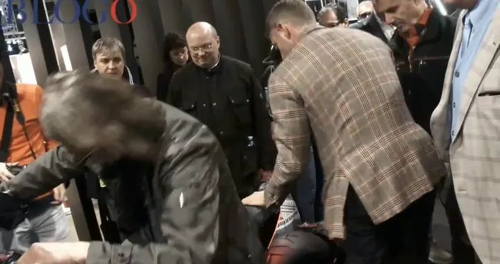 Lapo Elkan a Eicma 2015 Stand Ducati