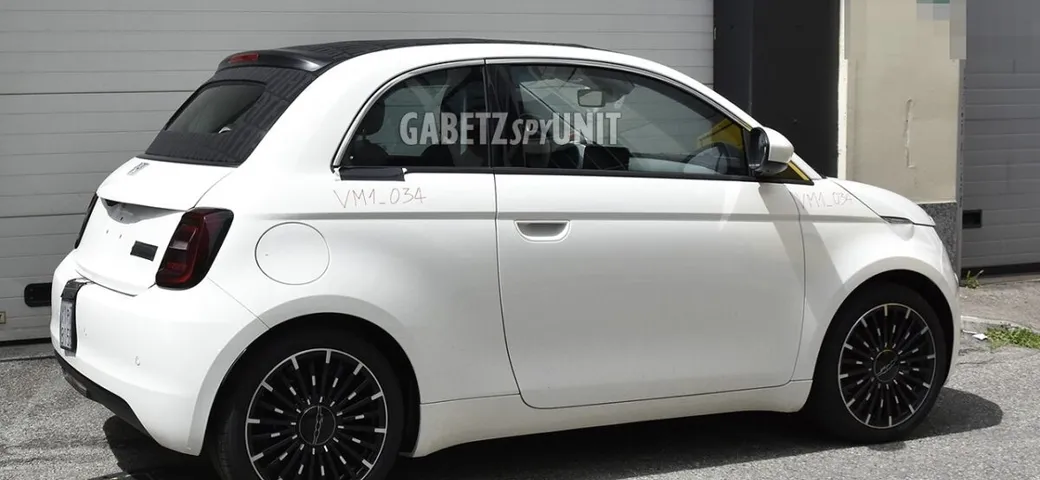 Non solo berlina, compare su strada anche la Fiat 500 Cabrio ibrida