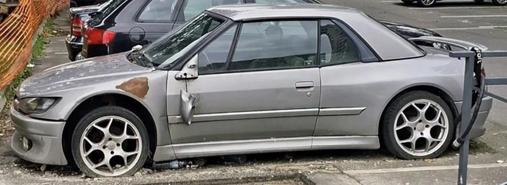Peugeot 306 Cabriolet Dimma, ritrovata abbandonata un'icona del tuning anni 2000