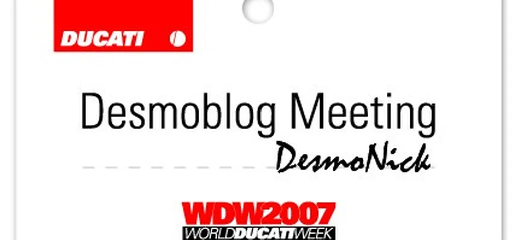 1° raduno ufficiale Desmoblog