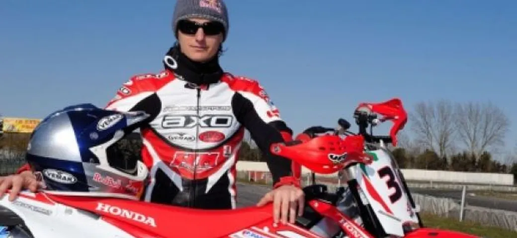Prima uscita di Ivan Lazzarini in sella alla HM CRM 450