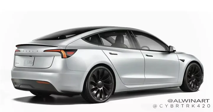 Tesla Model 3 Restyling: novità importanti per la berlina elettrica [RENDER]