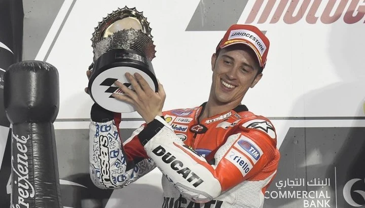 MotoGP Qatar, Dovizioso 2° a Losail con la Ducati GP15: 