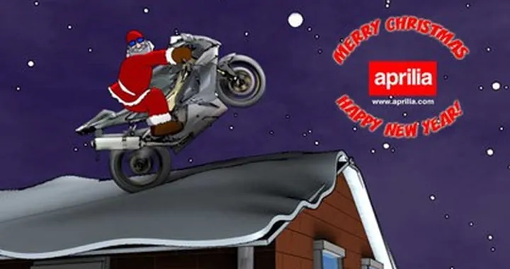 Per Natale inviate una Cartolina Virtuale Aprilia