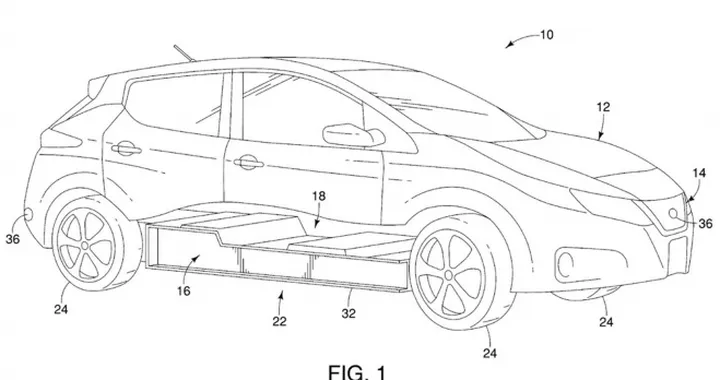 Nissan brevetta le batterie mobili: 500 kg si spostano nel telaio per migliorare la tenuta di strada