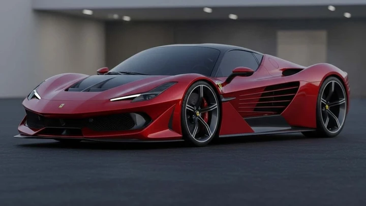 È italiana, rossa e con motore V12, però non è una Ferrari