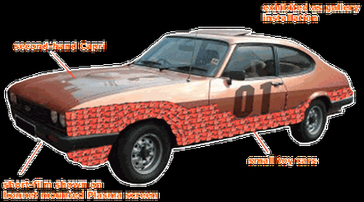 Ford Capri camuffata da Generale Lee