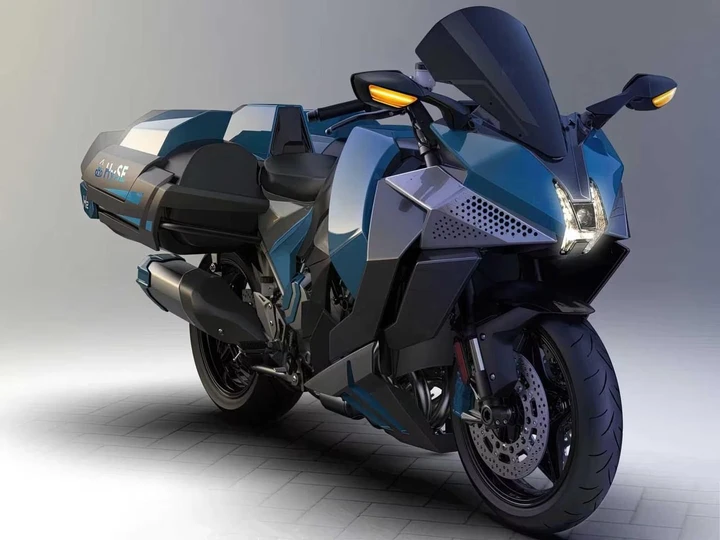 Kawasaki svela il primo prototipo di moto a idrogeno [FOTO]