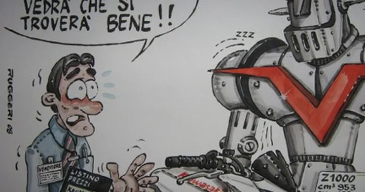 Kawasaki Z, la moto di Mazinga Z