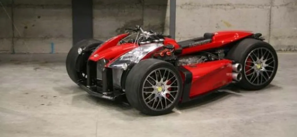 Curiosità: dalla Francia un quad con motore V8 Ferrari