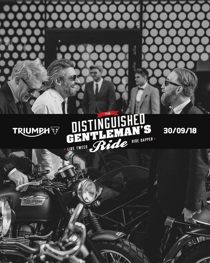Triumph a sostegno del Distinguished Gentleman's Ride