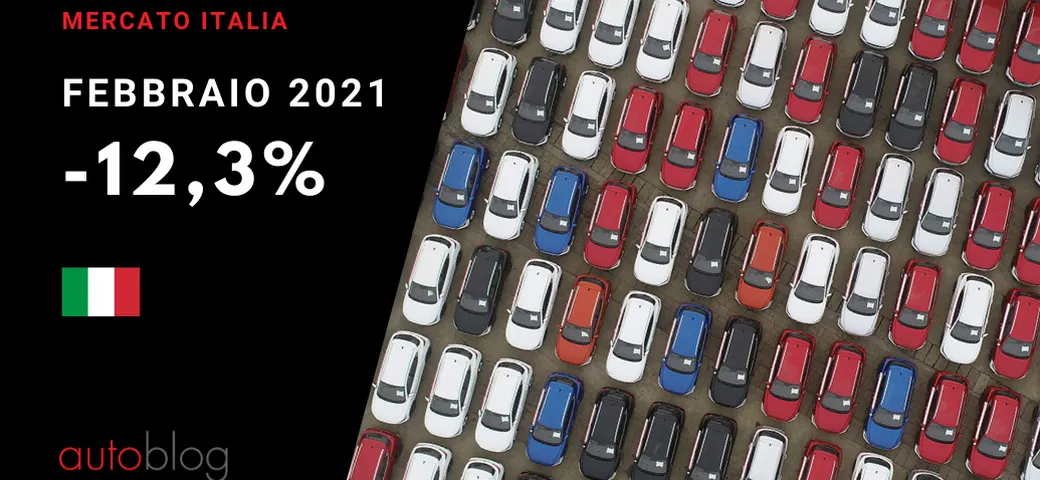 Mercato auto Italia 2021: a febbraio l'ibrido sorpassa il diesel