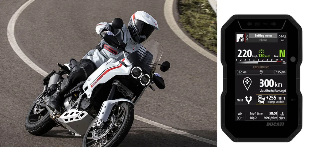 Ducati DesertX, arriva il navigatore Turn by Turn