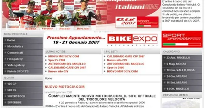 Nuovo sito Motociv