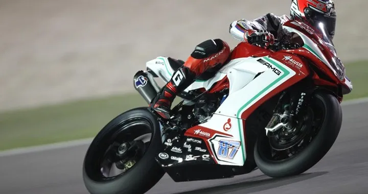 Test SBK: Melandri in pista con la MV Agusta