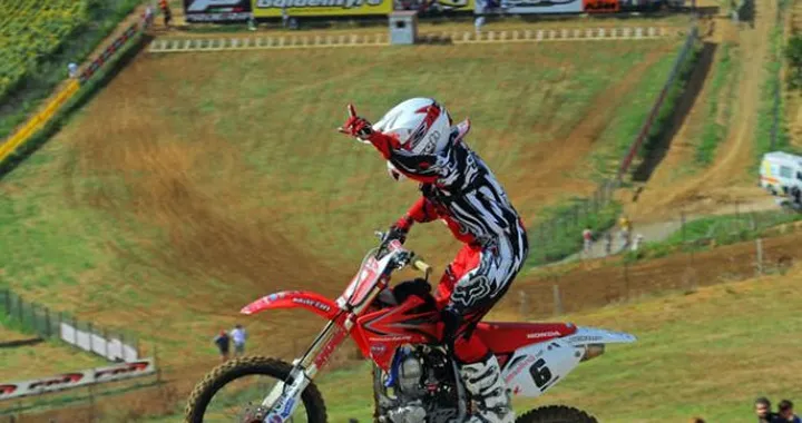 Il team MX Honda Racing, Campione d'Italia Minicross con Michele Cervellin