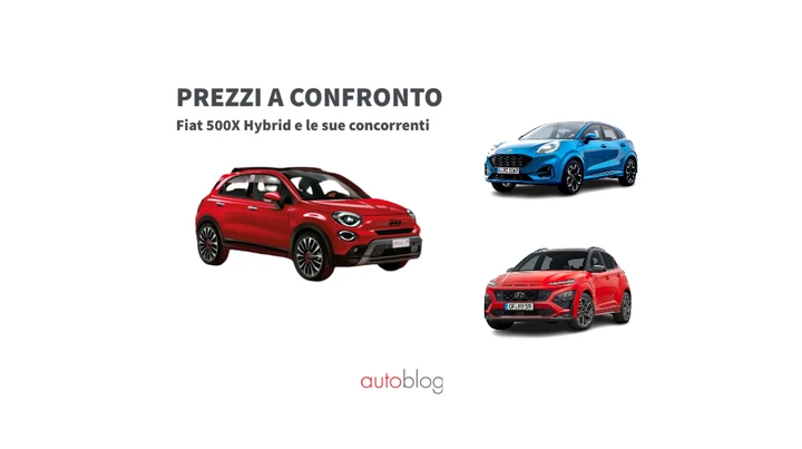 Fiat 500X Hybrid: prezzi e promozioni a confronto con le concorrenti
