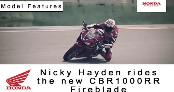Nicky Hayden rides the new CBR1000RR Fireblade