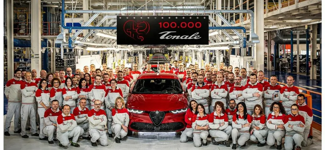 Alfa Romeo Tonale taglia un traguardo importante: 100.000 unità a Pomigliano