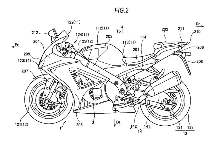 Suzuk GSX-R 750/1000 Turbo: i primi disegni ufficiali
