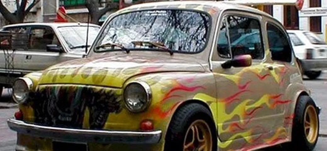 Una 600 davvero... fiammante!