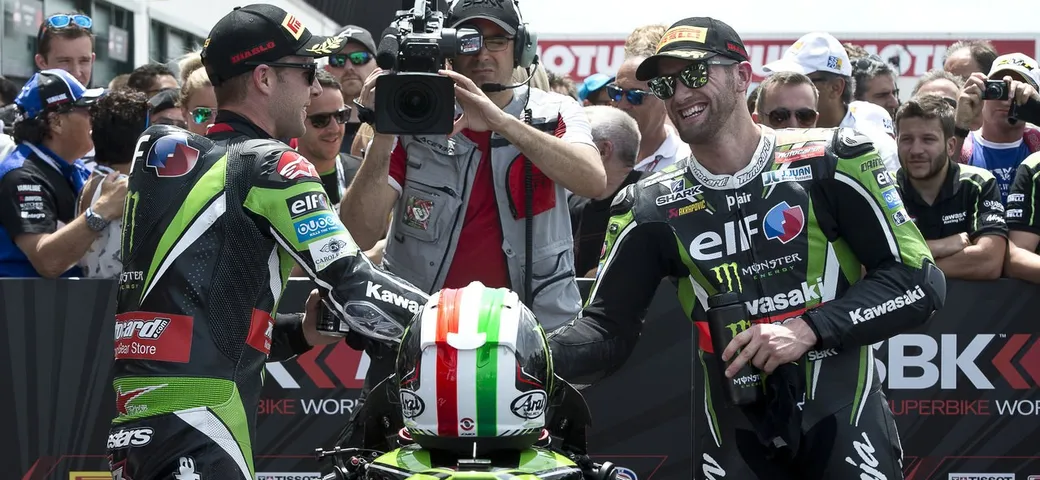 SBK Misano 2016: Rea vince Gara-1 di misura su Sykes, 3° Vd Mark [Foto]