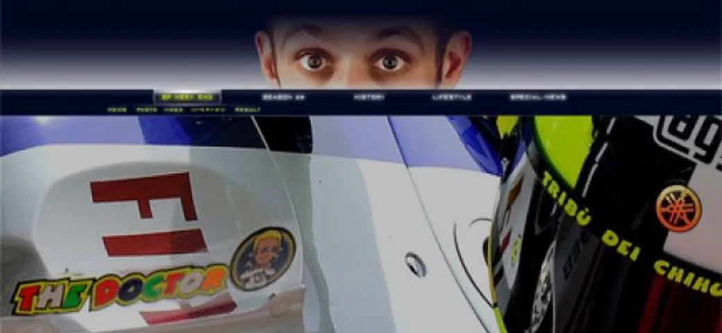 Online il nuovo sito di Valentino Rossi