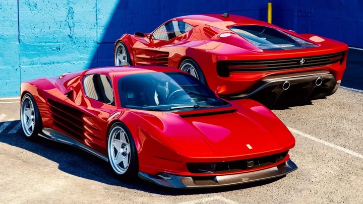 Ferrari 849 Testarossa retrò, fari a scomparsa e look Anni ’80: così piace a tutti
